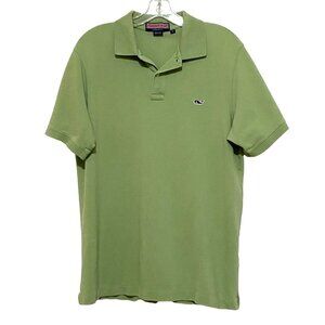 Vineyard Vines Shep & Ian Polo Shirt M Green Casual Preppy Coastal School